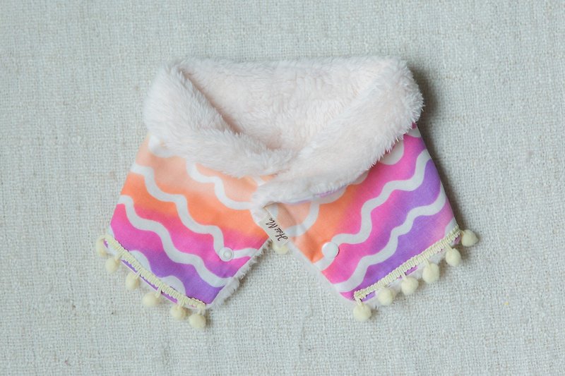 (Spring Special) Handmade neckline - colorful waves - Other - Cotton & Hemp Multicolor