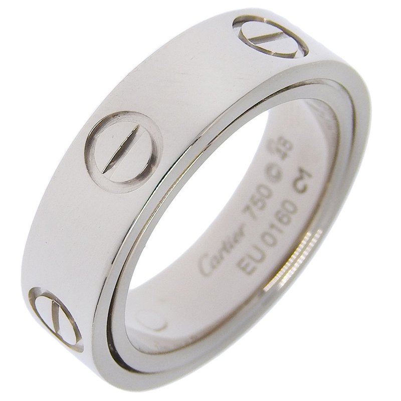 【日本直送】カルティエ CARTIER シークレットラブ 8号 リング・指輪 ペンダントトップ K18WG 約9.5g レディース【中古】 - 戒指 - 貴金屬 銀色