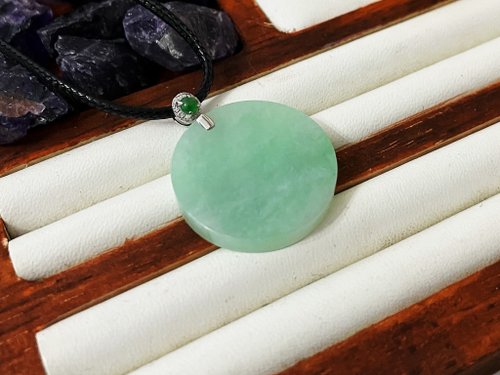 Pine St. Jewelry 松樹街輕奢珠寶 18K金鑽石臺冰種翡翠A貨緬甸玉 無事牌 墜子