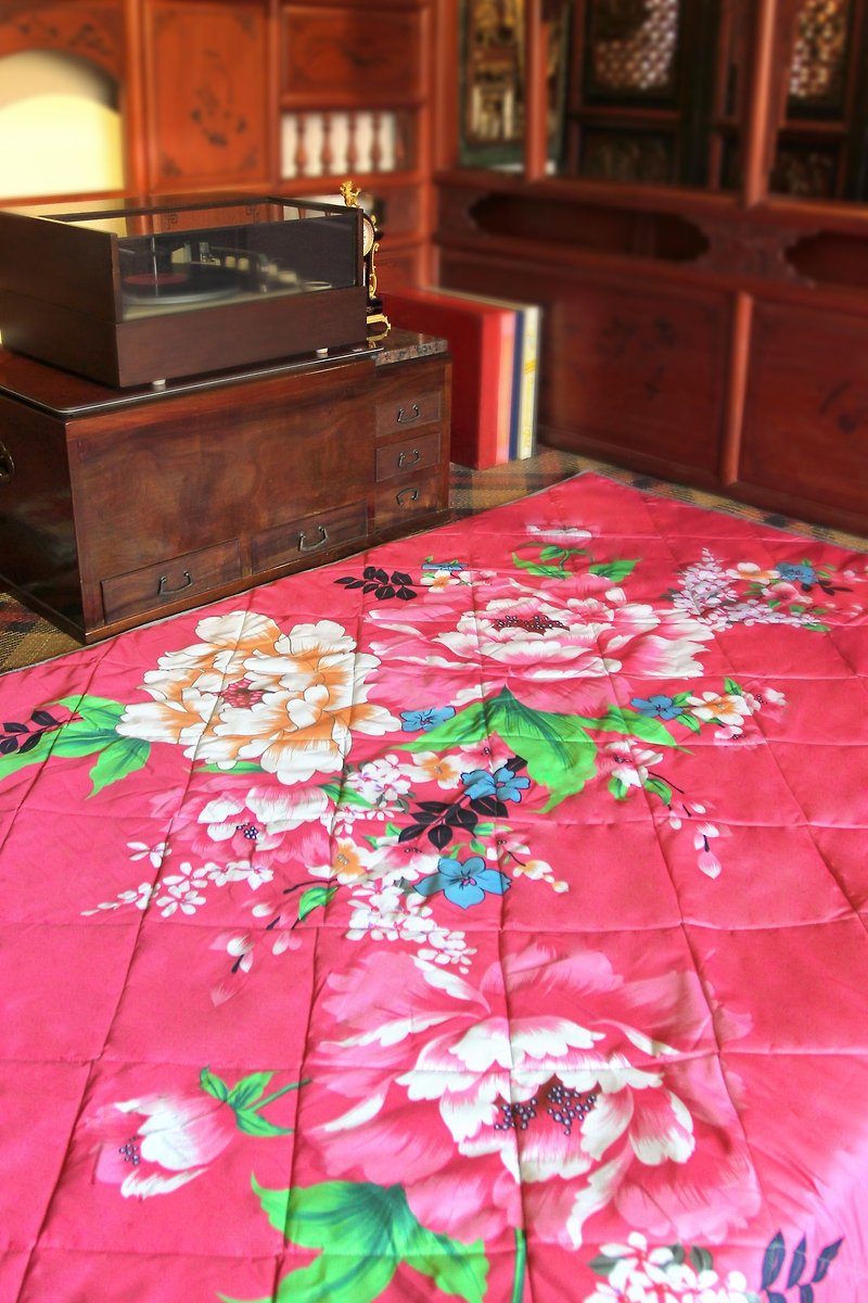 Nuhox roaring lion [thick sheet mat] blooming and wealthy-picnic mats, camping mats and decorative mats - ชุดเดินป่า - เส้นใยสังเคราะห์ สีแดง