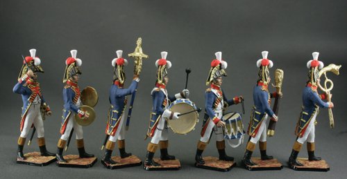 セット 7 ブリキの兵士手描きミニチュア置物 54 ミリメートル家の装飾