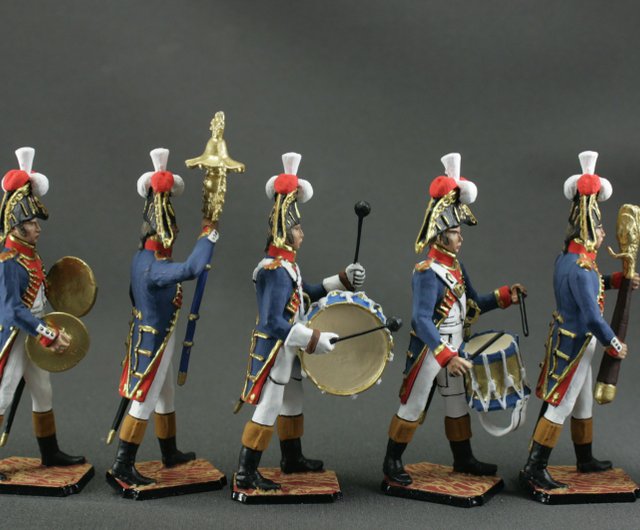 セット 7 ブリキの兵士手描きミニチュア置物 54 ミリメートル家の装飾