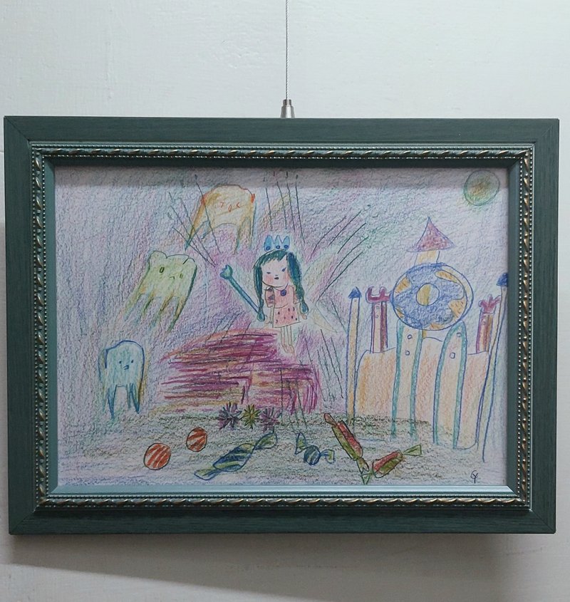 原畫 牙齒小精靈與甜甜圈城堡 - 海報/掛畫/掛布 - 紙 紫色