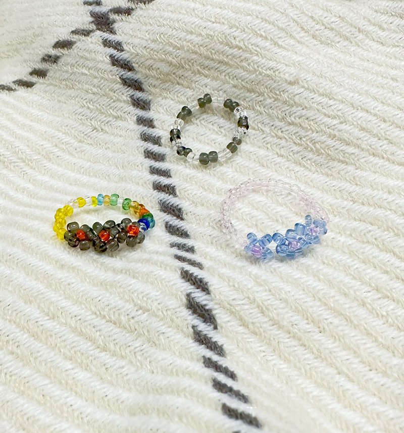 DIY Beaded Ring - General Rings - Other Materials Multicolor