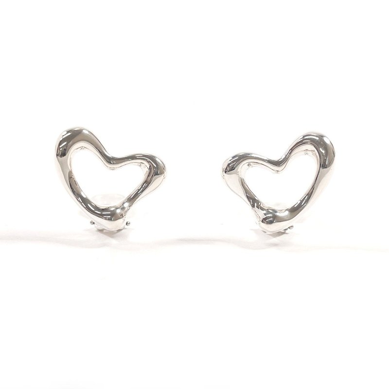 【日本直送 中古美品】ティファニー TIFFANY&Co. イヤリング オープンハート エルサペレッティ スターリングシルバー アクセサリー - 耳環/耳夾/耳骨夾 - 純銀 銀色