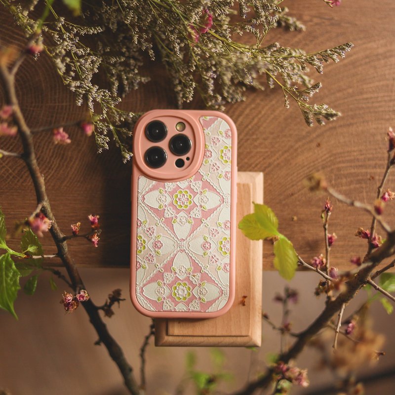 【Mobile phone case】Sakura in full bloom - BLOOMING - Phone Cases - Silicone Pink