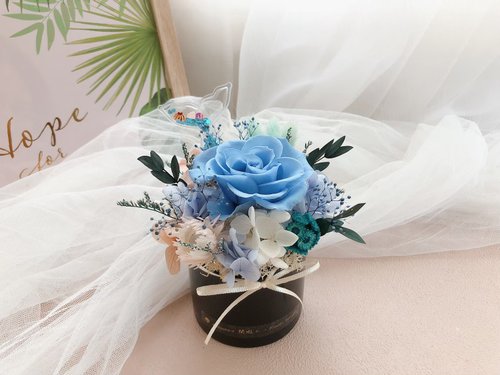 Leisure-r閒暇人‧花藝設計 永生花 永生玫瑰花 乾燥花 開幕盆花 紀念日禮物 大理石紋 祝賀花