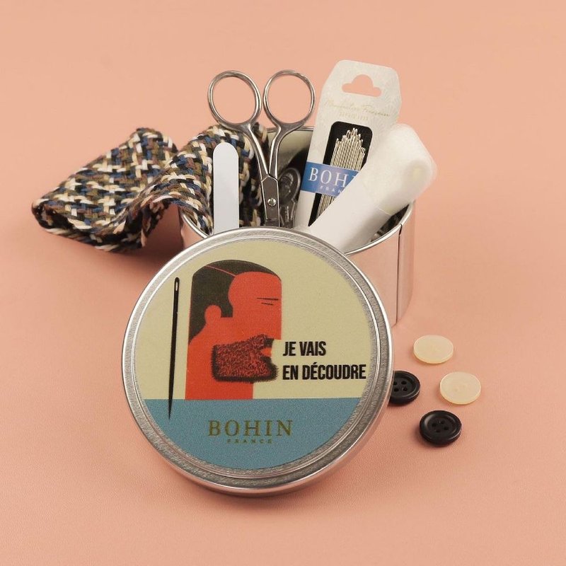 【法國 Bohin】縫紉組-男士 - 編織/刺繡/羊毛氈/縫紉 - 其他材質 白色
