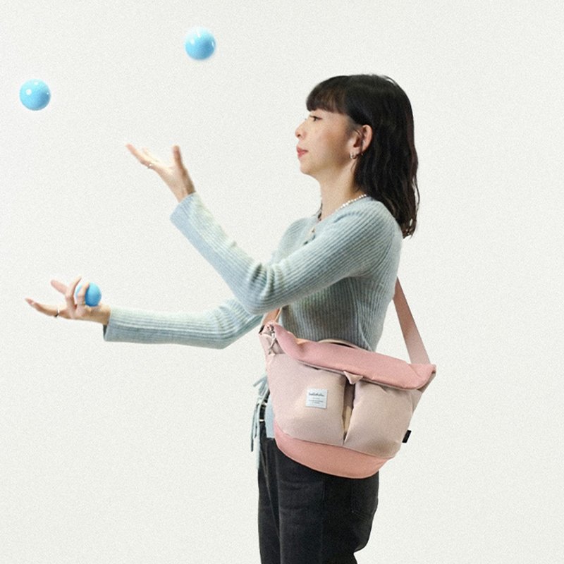 KASEN (ECO Edition) All Day Shoulder Bag, Crossbody Bag (Prism Pink/Pink Bean) - กระเป๋าแมสเซนเจอร์ - วัสดุอีโค สึชมพู