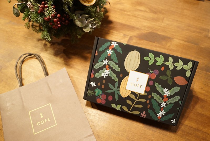 [COFE BAR gift box] gift box packaging (can hold three pieces of chocolate bar) - กล่องของขวัญ - กระดาษ 