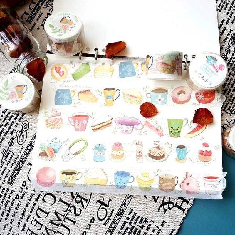 Afternoon tea and paper tape (not sold out) - Washi Tape - Paper 