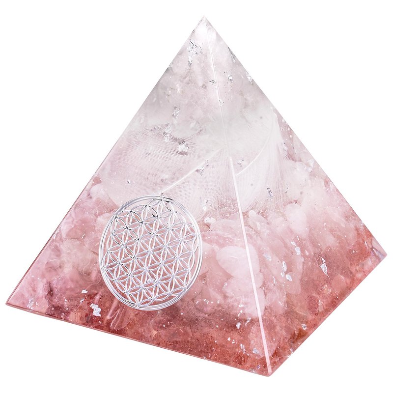 Angel Energy Pyramid - ANGEL RAGUEL X CHAMUEL - Items for Display - Resin Pink