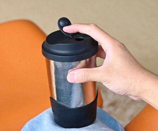 純チタン二重真空断熱アイス卵型カップ480ml /純チタンカップ