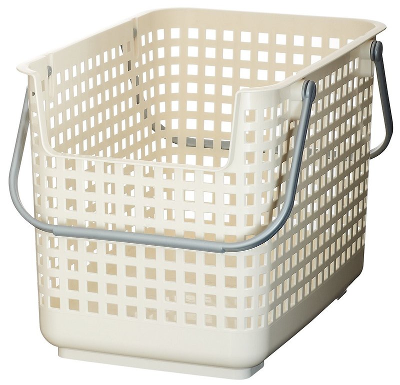 Japan Like-it stackable multifunctional storage laundry basket without lid (single) - กล่องเก็บของ - พลาสติก ขาว