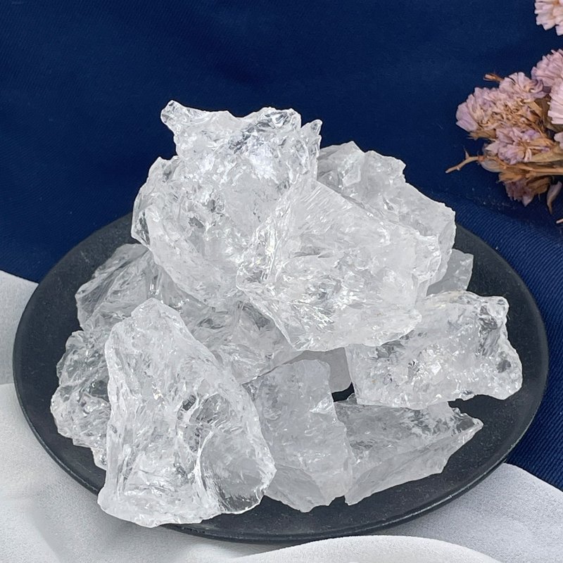 【MU工坊】白水晶擴香石/水晶擴香燈/碎石/室內香薰/淨化/小夜燈 - 香氛/精油/擴香 - 其他材質 