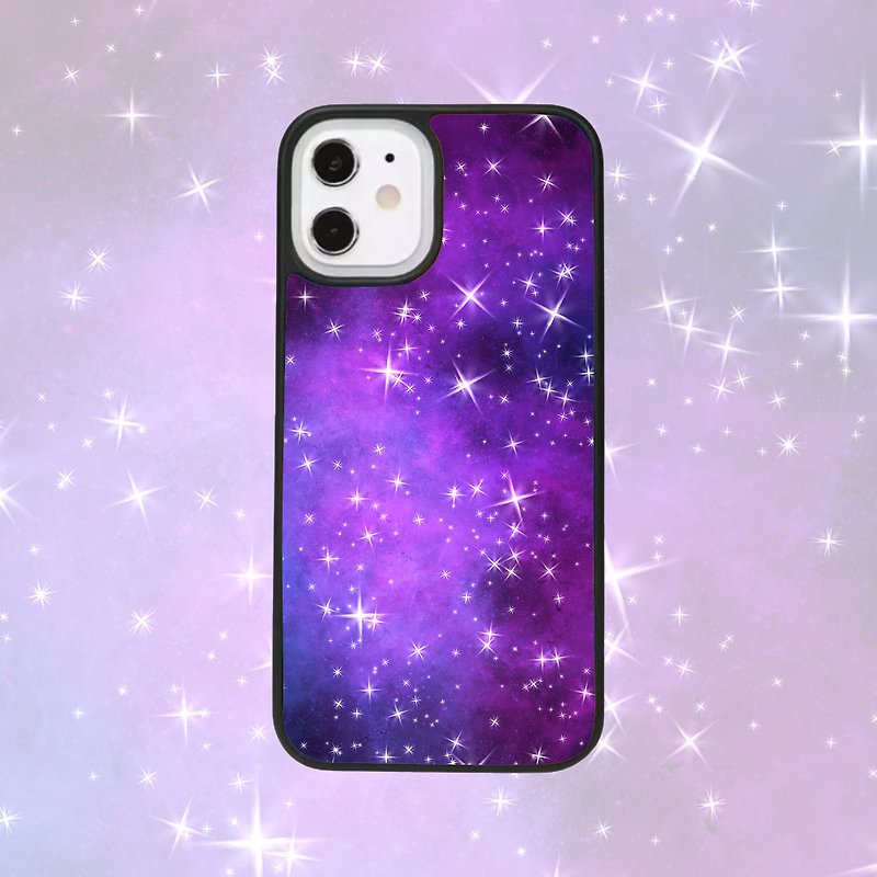 Customized iPhone 14 13 12 11 Pro Case Samsung Space Galaxy Nebula Star P23 - Phone Cases - Plastic Black