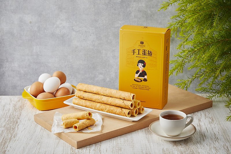 Hayashi Egg Roll Gift Set - Handmade Cookies - Other Materials Yellow