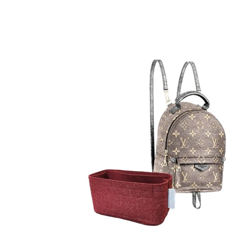 【香港製造|絨布】Bag Organizer - LV Palm Spring PM M44871 - 化妝包/收納袋 - 其他材質 多色