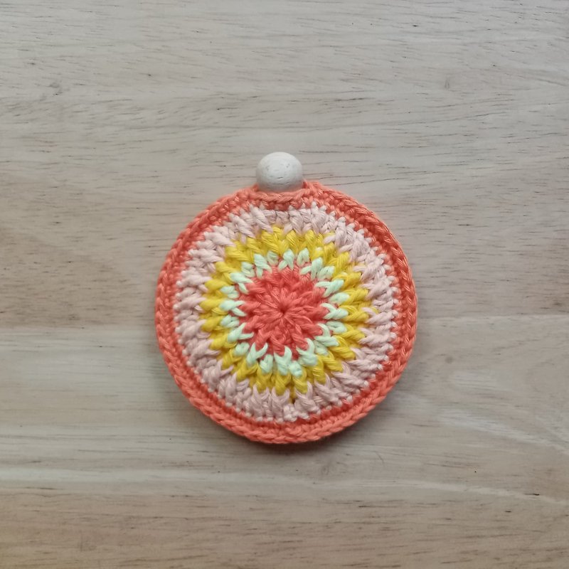 Orange Tone Color Crochet Purse - Handmade Cotton Yarn #011