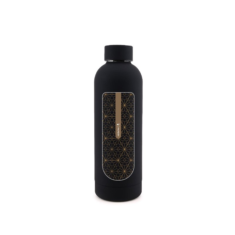 冷熱保溫瓶 隨行杯-日本-麻之葉 (500ml) - 保溫瓶/保溫杯 - 其他材質 黑色
