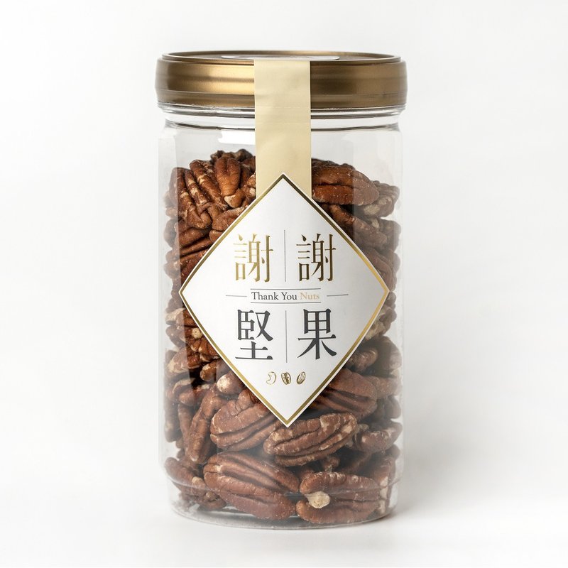 【原味胡桃】(密封罐)(無調味堅果)(入口甘甜味的極品堅果)(素食) - 堅果 - 塑膠 金色