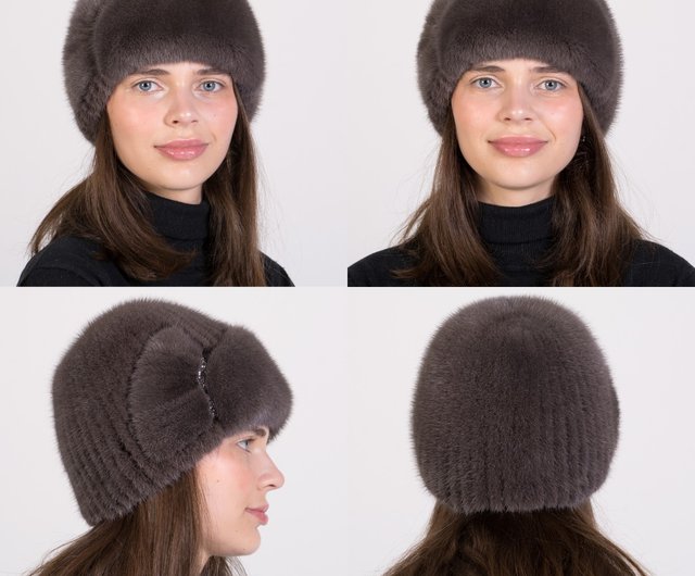 リアルファー ミンクのロシアンハット エスキモー 現品のみ