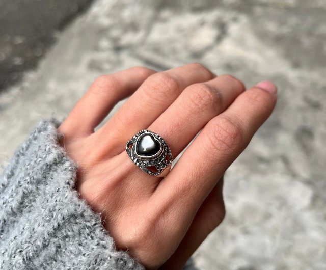 Xiyingyao 925 Silver black shell and black mother-of-pearl