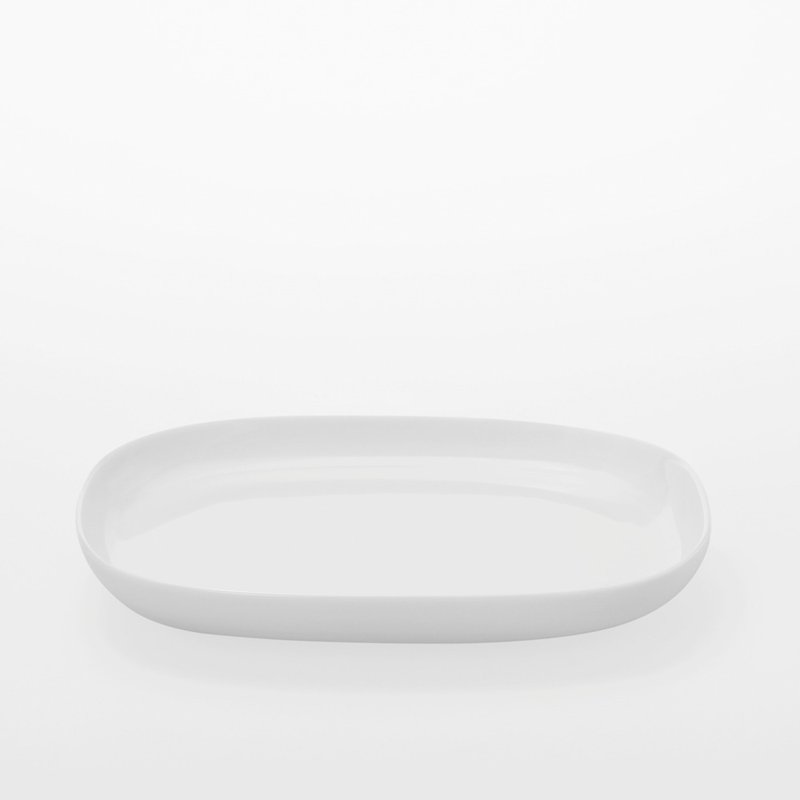 TG 白瓷方盤 173mm - 盤子/餐盤/盤架 - 瓷 白色
