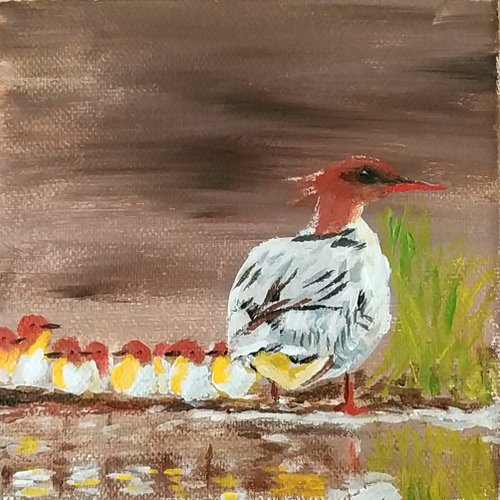 油絵 絵画 【カスミソウ】 絵画 HR 通販 16003244｜Creema