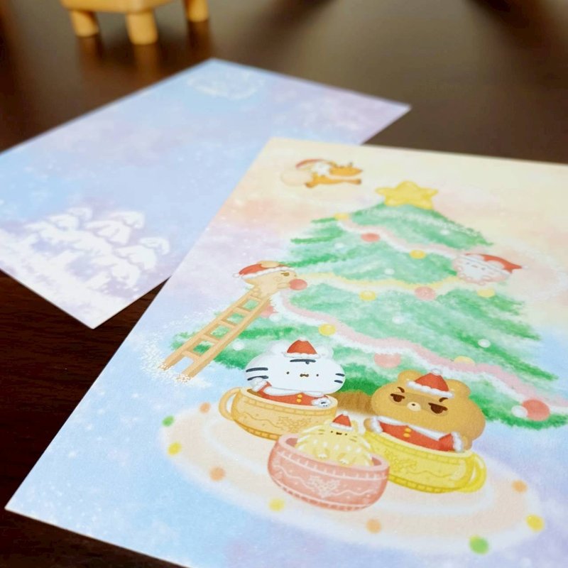 繽紛樂園 - 聖誕明信片 - 系列1 - 卡片/明信片 - 紙 多色