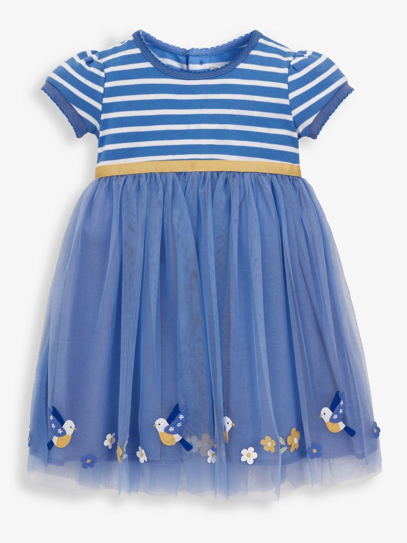 Pretty Ditsy Smocked  dress - Kids' Dresses - Cotton & Hemp Blue