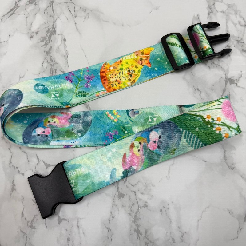 Luggage Straps / Forest Embrace / Travel / Illustration - Luggage Tags - Polyester 