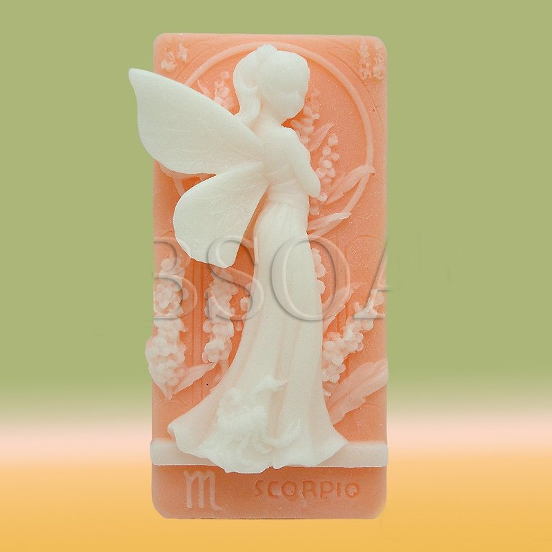 Zodiac Scorpio Fairy handmade soap scented with Pear and Freesia - Soap - Other Materials Orange