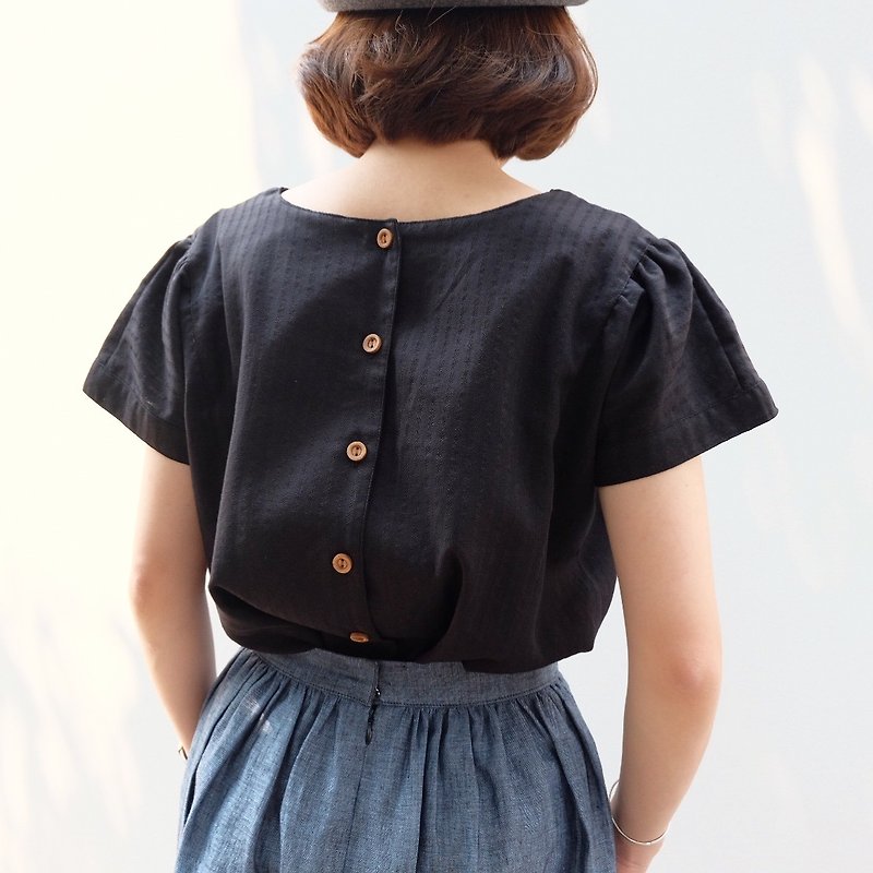 Black "mary poppins" Blouse - Women's Tops - Other Materials Black