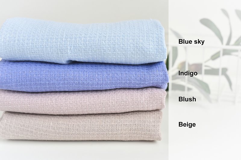 Organic dish towels, Kitchen towels cotton, Linen waffle towel, Blush hand towel - Towels - Linen Pink