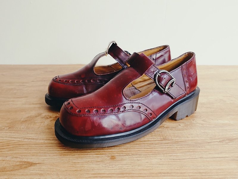 Vintage 鞋款 / Dr.Martens 馬汀大夫 / 瑪莉珍皮鞋 no.3 - 女皮鞋 - 真皮 紅色