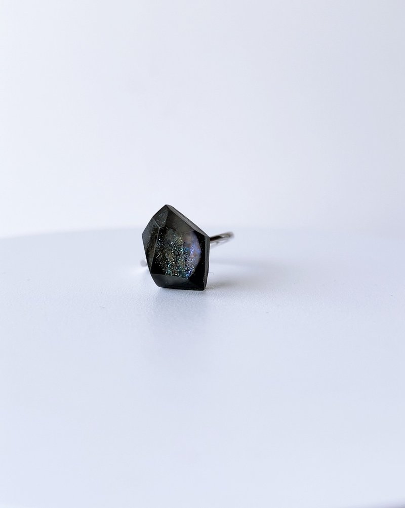 Frames ring /crystals/ Night on the Galactic Railroad 6-a/silver925/type-C - 戒指 - 純銀 卡其色