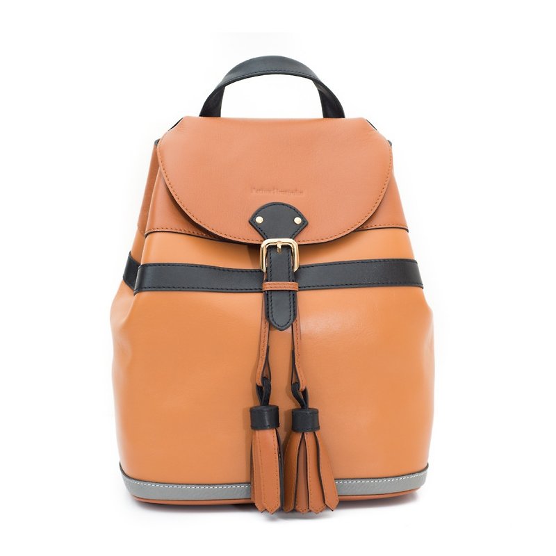 Patina leather handmade backpack - กระเป๋าเป้สะพายหลัง - หนังแท้ หลากหลายสี