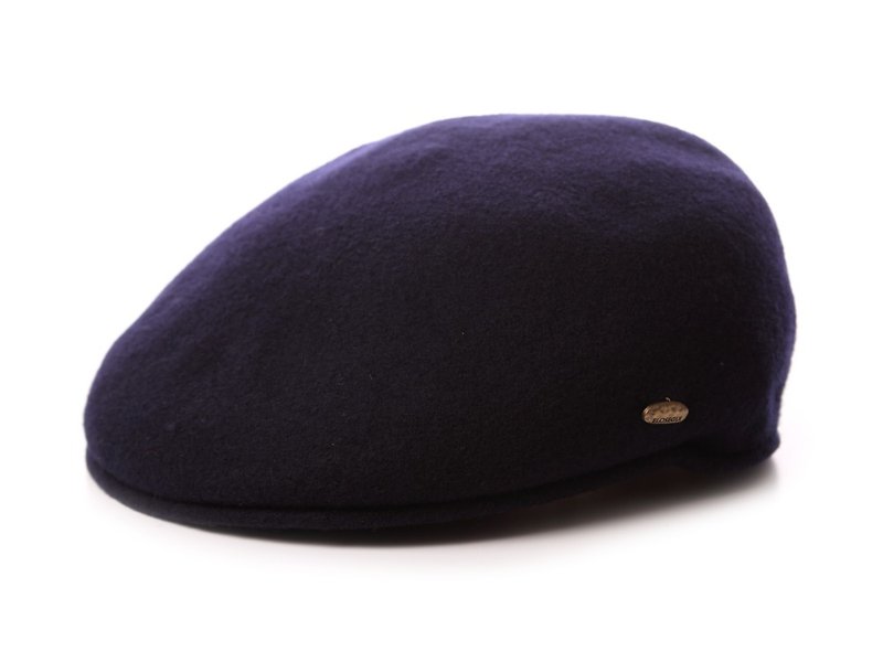 Spanish ELOSEGUI_PIRINEOS beret EL_PIRINEOS45069 (Mediterranean dark blue) - Hats & Caps - Wool Blue