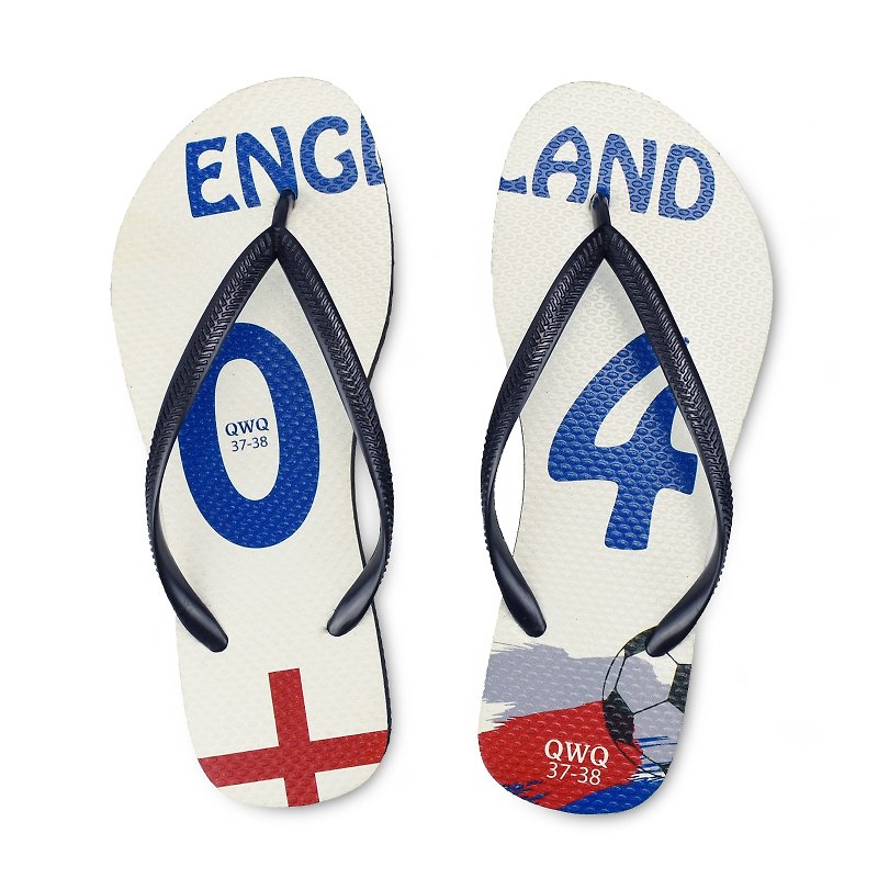 QWQ creative design flip-flops - England - female models [limited models] - Slippers - Rubber 
