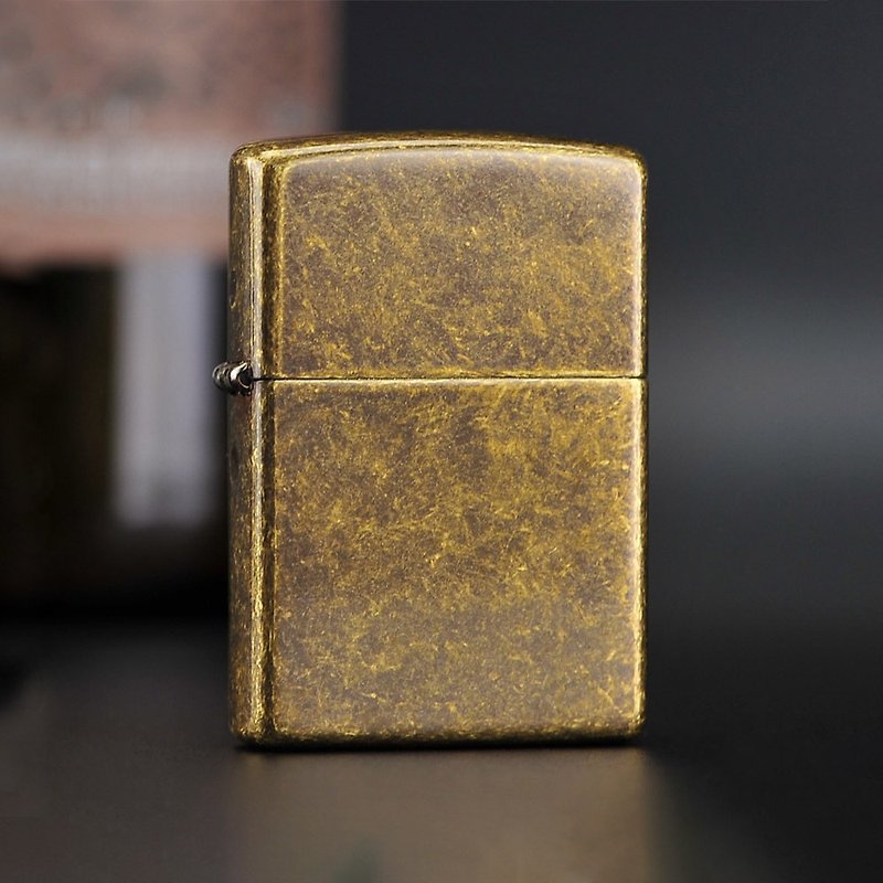 [ZIPPO official flagship store] Antique Bronze windproof lighter 201FB - Other - Copper & Brass Brown