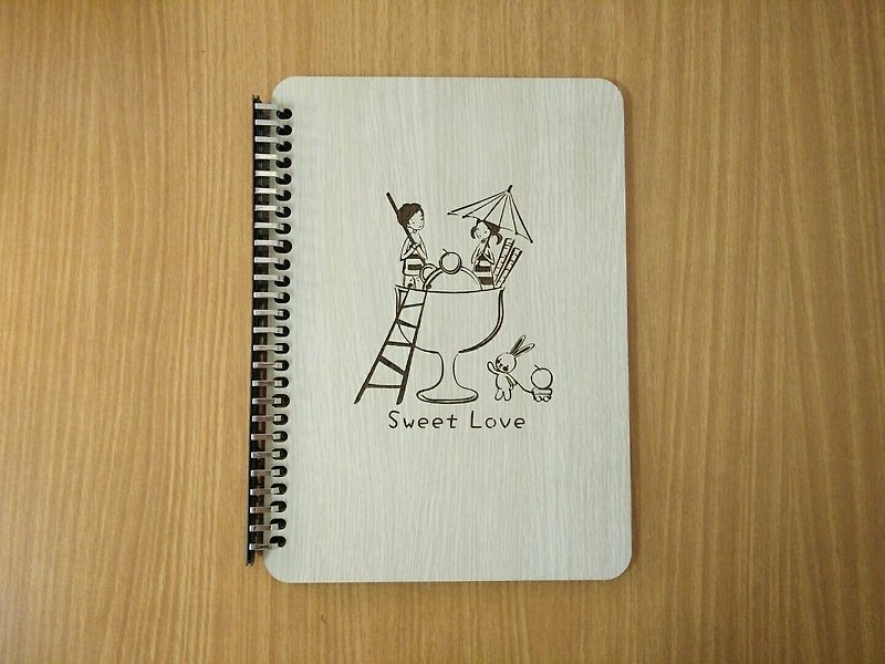 [Teacher’s Day Gift] B5 two-leaf 26-hole notebook─Ice - สมุดบันทึก/สมุดปฏิทิน - ไม้ 