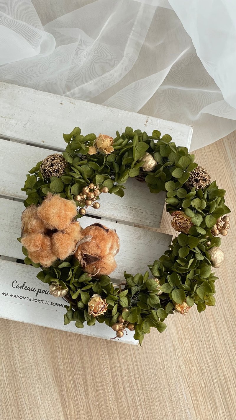 Christmas wreath/Hydrangea wreath/Christmas decorations/Christmas gifts/Christmas decoration/customized - ของวางตกแต่ง - พืช/ดอกไม้ 