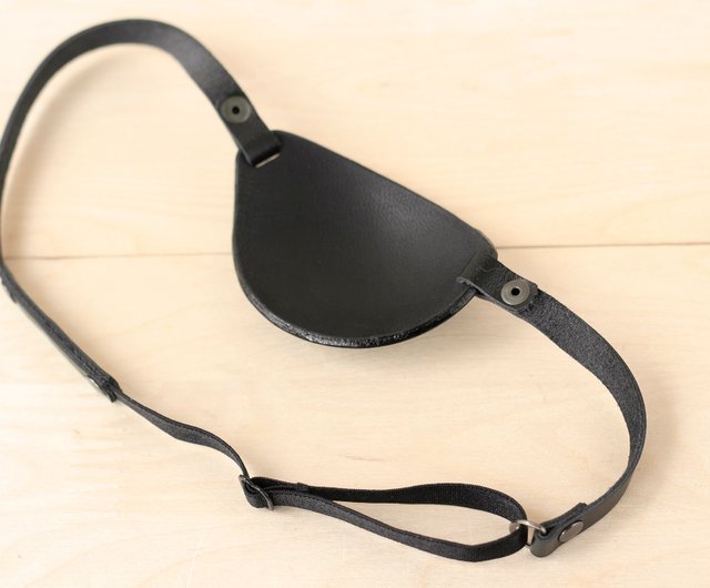  Handmade Black or Brown Real Leather Eye Patch for