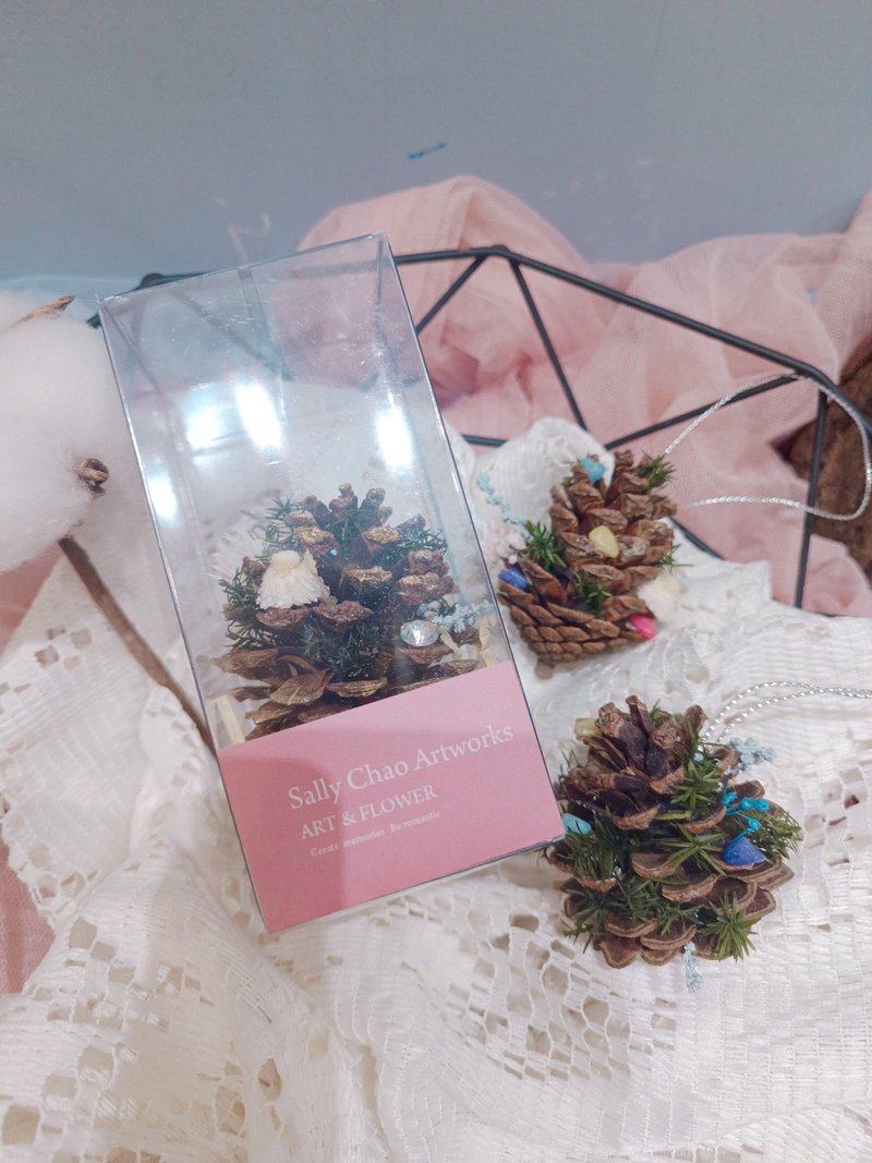 松果小吊飾設計  婚禮 佈置 開幕 復古 聖誕節 體驗 閨蜜 情侶 - 植栽/花藝 - 植物．花 
