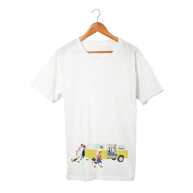 Hoover family #2 T-shirt - เสื้อยืดผู้หญิง - ผ้าฝ้าย/ผ้าลินิน ขาว