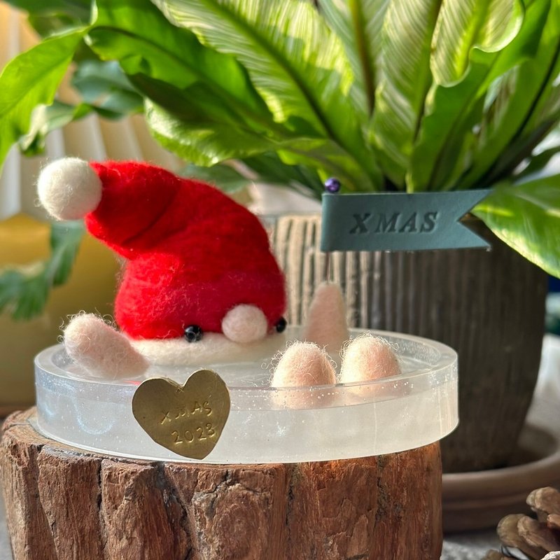 Winter Christmas bath tray_Three teachers combine different materials course - เย็บปักถักร้อย/ใยขนแกะ/ผ้า - วัสดุอื่นๆ 