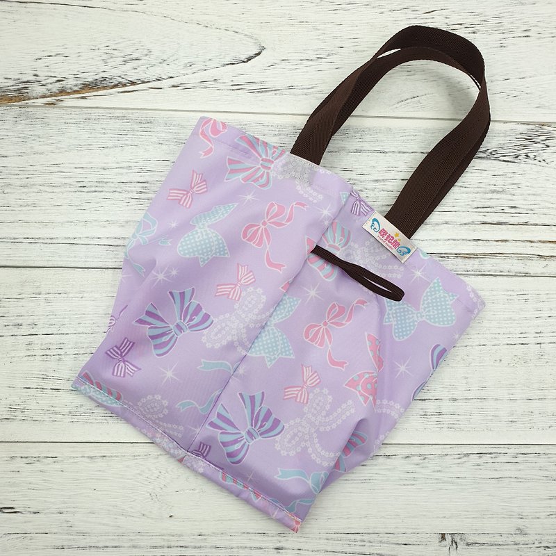 S03-Environmentally friendly double cups and enjoyment bags, ultra-lightweight beverage bags, one cup = two cups breakfast bags, two grid bags - Handbags & Totes - Waterproof Material 