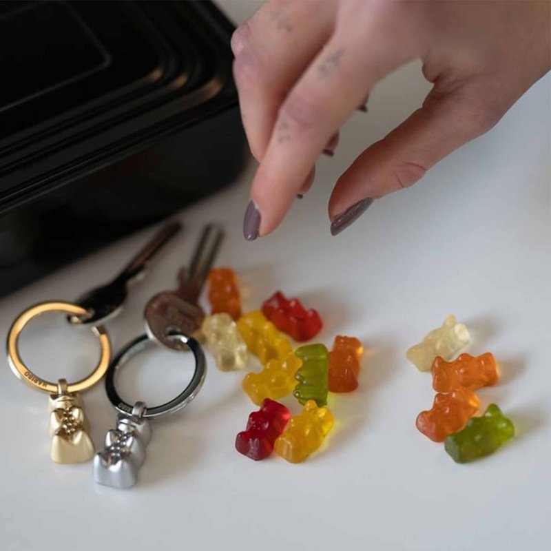 Keyring HARIBO GOLDBÄR GOLD - ที่ห้อยกุญแจ - โลหะ สีทอง