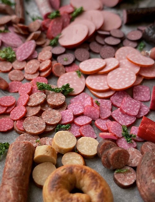 Elena Ardo Miniature sausages, salami. TUTORIAL polymer clay. Mini food. Video. Dollhouse